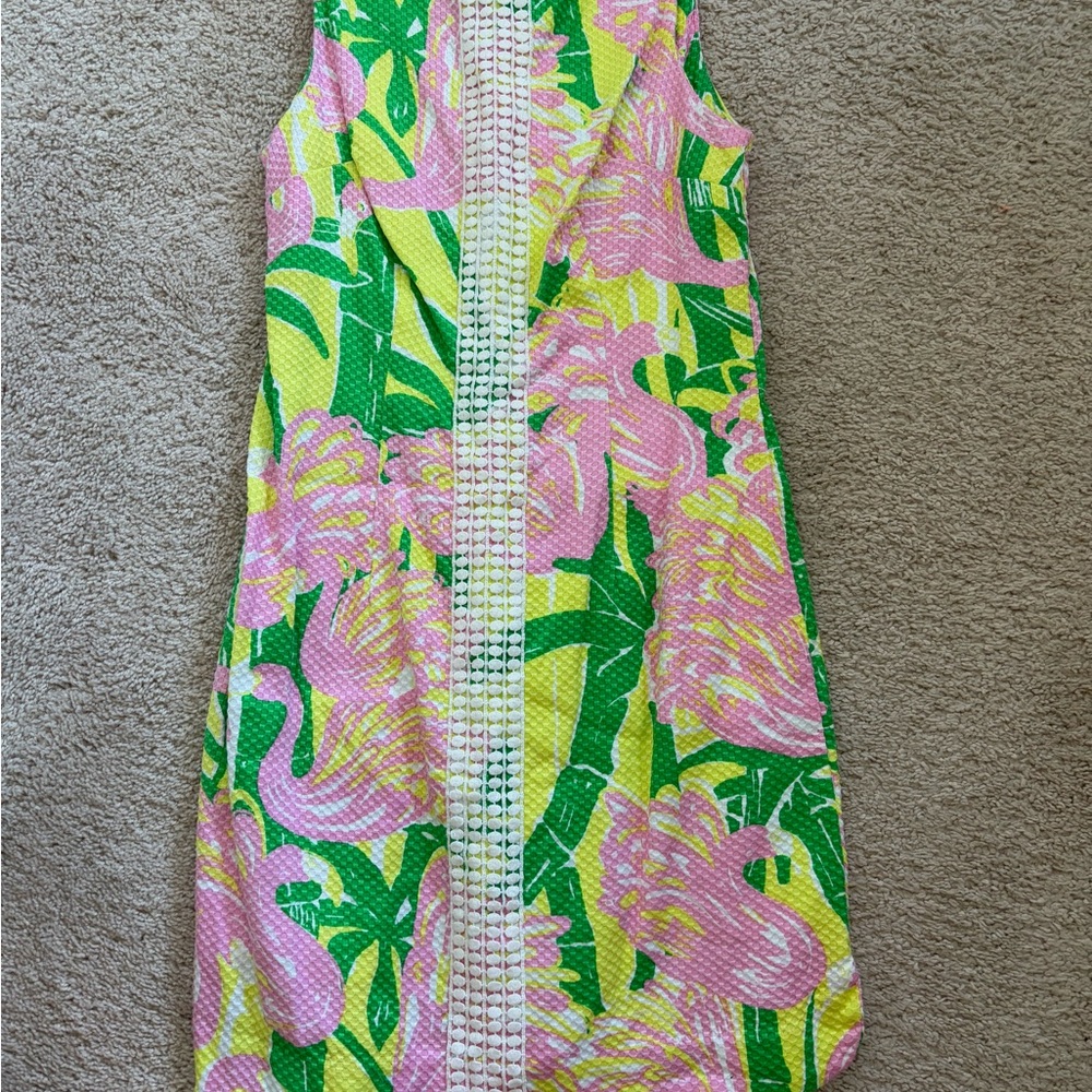 Lilly Pulitzer Pink and Green Patterned Dress
